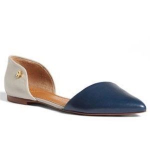 Tory Burch Viv Two Tone D'Orsay Flats